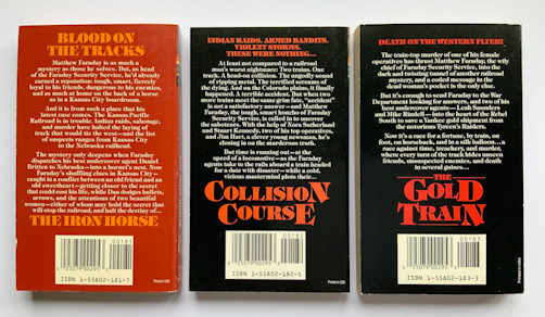 Volumes 1 2 3 FARADAY US Western pulp fiction books